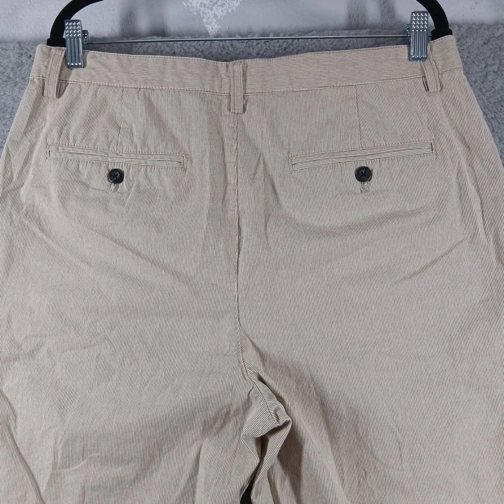 Banana‎ Republic Corduroy Tapered Pleat Pants 35x30 Tan Beige